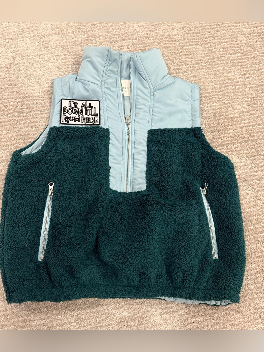Athleta style fleece vest